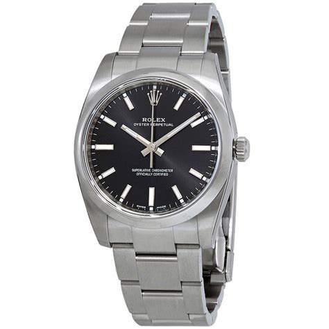 rolex oyster perpetual automatic black dial ladies watch 114200bkso|rolex oyster perpetual watch.